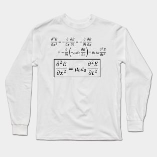 Electromagnetic D'Alembert Wave Long Sleeve T-Shirt